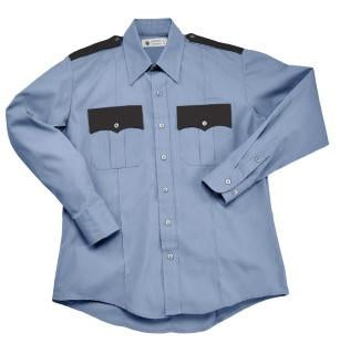 Liberty Uniform 746M Men's Long Sleeve Poplin Two-Tone Police Shirt