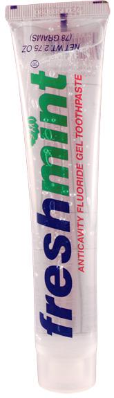 FreshMint CG275 2.75 oz. Clear Gel Toothpaste (Case)