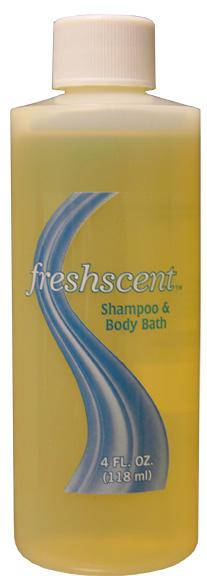 FreshScent FS4 2-in-1 Shampoo and Body Bath - 4 oz. bottle (Case)