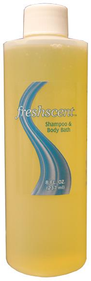FreshScent FS8 2-in-1 Shampoo and Body Bath - 8 oz. bottle (Case)