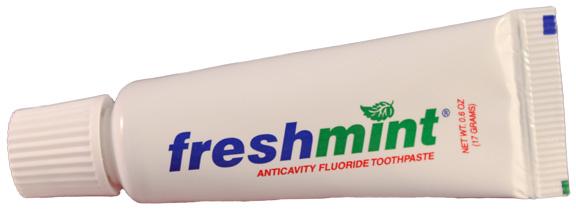 FreshMint TP6L 0.6 oz. Fluoride Toothpaste - Laminated Tube (Case)