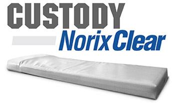 Norix MCC5 Comfort Shield Custody Sealed Seam Detention Mattress - Clear Cover