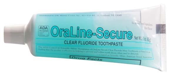 OraLine Secure 3.0 oz ADA Clear Toothgel (case)