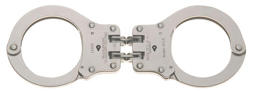Peerless Model 801C / 802C Hinged Handcuffs - Nickel or Black Finish