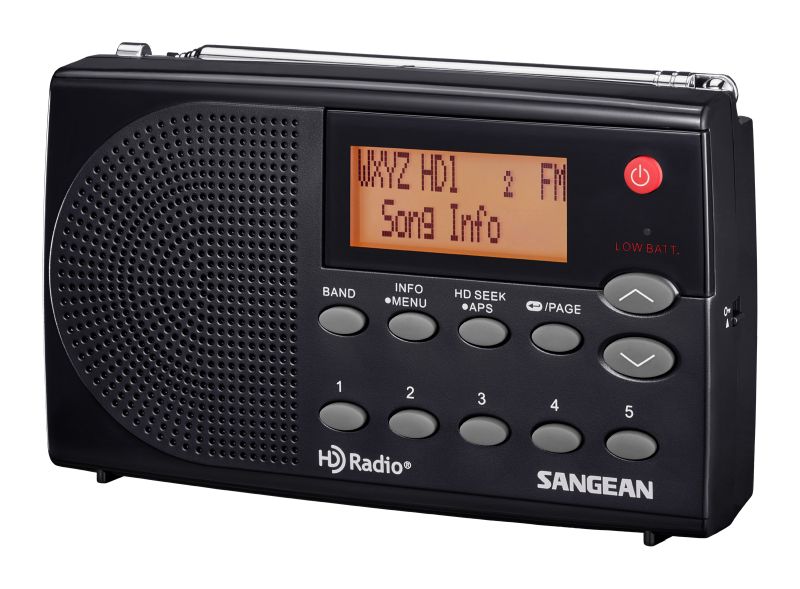 Sangean HDR-14CL Portable HD Radio with Speaker - Clear