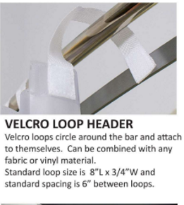 Load image into Gallery viewer, Hookless Shower Curtain with Velcro Loop Header
