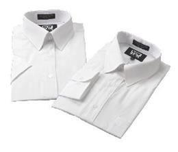 Liberty Uniform 781F Women's Short Sleeve Polycotton White Dress Shirt