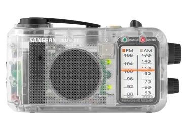 Sangean MMR-77 Multi-Powered AM-FM Radio Receiver - Clear, Black or Silver