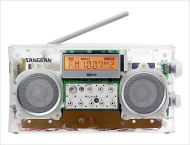 Sangean PR-D5CL Digital Tuning Portable Stereo Recever w - RDS - Clear